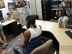 Hot Gf Nailed In Pawn Shop Office