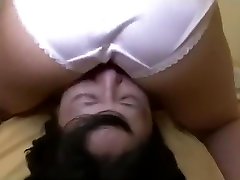 Teen japanese masturbates on face before go work fuck and pisses on him