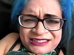 Nasty slut Caitlin Minx gets her ass spanked and masturbates
