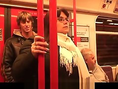 Young guy hooks up big boobs mommy in metro