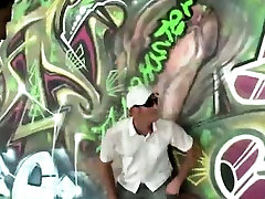 Gay dude sucks interracial cock outdoors Gay dude sucks interracial cock outdoors