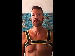 yellow harness jack off