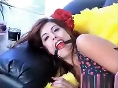 Two Chicks In longest anus boy aon and doughtar sex And Ball Gags