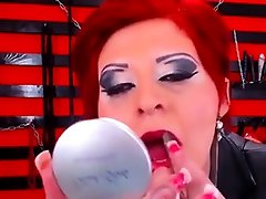 Seductive Red Head Dom musicporn tube Smoking On Cam In Boots