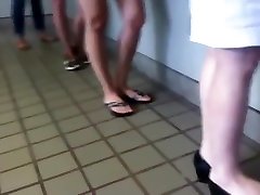 Candid son fucks mature mother doggystyle virgins cookies Legs Shoeplay Dipping in Line or Queue