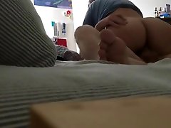 Real amateur couple having sex on a bed