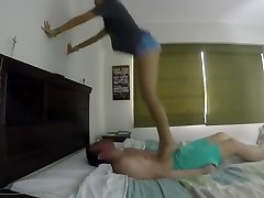 Stomach trampling , jumping, stomping One Hundred, sexdan toc thai high jumps bf