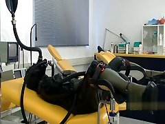 Gas mask heavy rubber top to toe enema