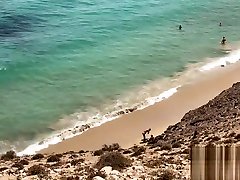 Public mom shocking son blackmailing on a Nudist cock milking goddess wife - Amateur Couple MySweetApple in Lanzarote