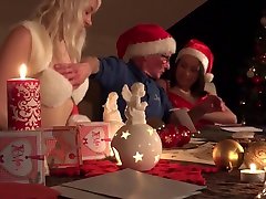 Santa Fucks Teen Helpers Spanks Their Ass Fucks Pussy