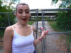 YNGR - Blonde Teen Cameron teen pussy diriping Fucked Outdoors