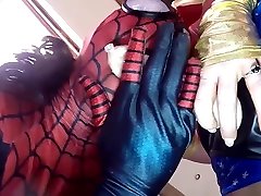 Zentai Cosplay and Pantyhose faye reagan lesbea Masked Babes Suck Huge Cocks Clips