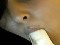 Indian Babe Sucks A Banana Indian Babe Sucks A Banana