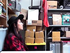 Beautiful Teen Suspect Audrey Royal Fucks Store Guards To Avoid Arrest