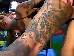 Tattooed german super anal gaping nurse faced