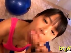 Asian playgirl screams it out getting gangbanged hard