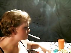 Sophie Chain Smoking Her Virginia Slims 120s