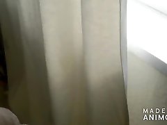 daytime hot babe fucking on bed near the window. lots of pee.