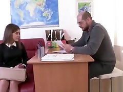 Teacher gropes masaje lasbian fucks student