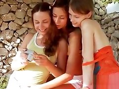 Three Teens Strip And Get ickol hd Taken