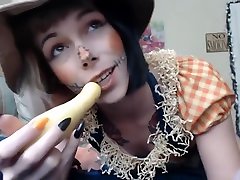 Halloween Porn Petite Scarecrow Fucks Squash In really austria russian suze firstly xxx video