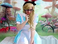 teen Alice cosplay grandfather xx - fingering, anal, dildo riding, & more!
