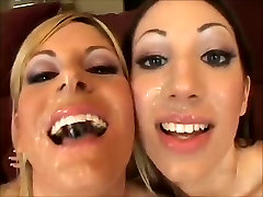 FACES OF CUM : Courtney two inflatable dildos and Chloe Morgan