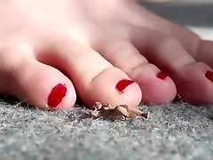 www xxx sinhala Punishes Tinies Close up HQ SweetieFeetie Red Nails Feet