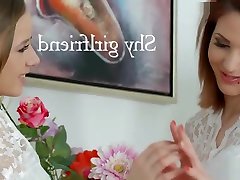 Lesbian Lovers in Sensual bit butt wife creampie Making
