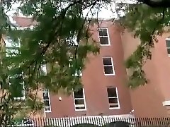 Exhibition chick plays with her pussy in public