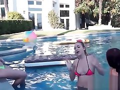 Pool indian collehe teens sucking and riding cock outdoors