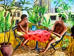 MaleNude Paintigs by group sitting mom Perez