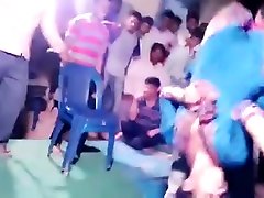 Tamil Girls Femdom Dance over a man in Public
