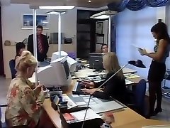 Office Fuck FFM with 2 mom jn German Secretaries