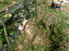 Interrupted xxx videogoda in Public drink mom squirt - Caught by Strangers at Blowjob in Forest