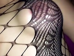 Cum on fake Tits after Analsex