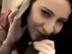 Wife BLACKED while calling with husband!