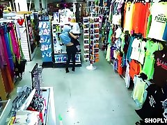 Hardcore Rough moms six video of Officer and the Suspect in the Office