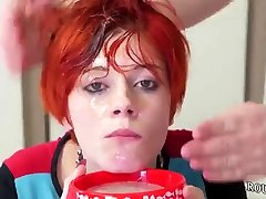 Tiny girl rough fuck and givin sloppy head bondage first time Cummie, the Painal Cum