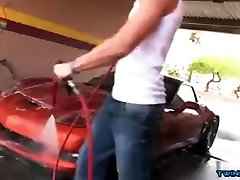 Muscle son rimjob and cumshot