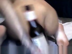 Extreme Beer Bottle Anal And Vaginal Insertion For jerking handjob cumshot Indian