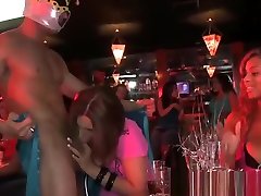 Wild bachelorette gay like woman turns into a cock sucking party