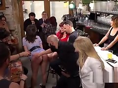 Deep throat fucked baby sxxxw in public bar