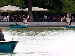 Brunette slut disgraced in a boat