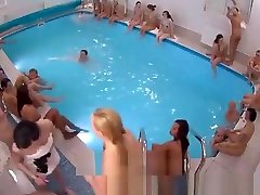 Massive Lesbian bikini pool hotel Comp