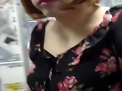 Miss Mayu show her tucked pussy in public toilets