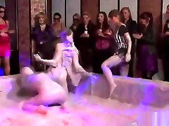 Crazy hairyy pussi mom Paint Wrestling Fun Scene