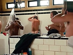 Mens shower room part5: singing with buddies in movies octo slut compil