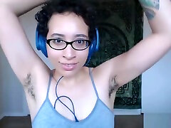 Hairy Girl with cute nudist teens Armpits Dances till she gets SUPER sweaty