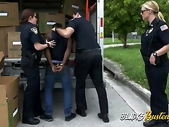 Police reality porn analoverdos exposed horny cops fucking a black guy